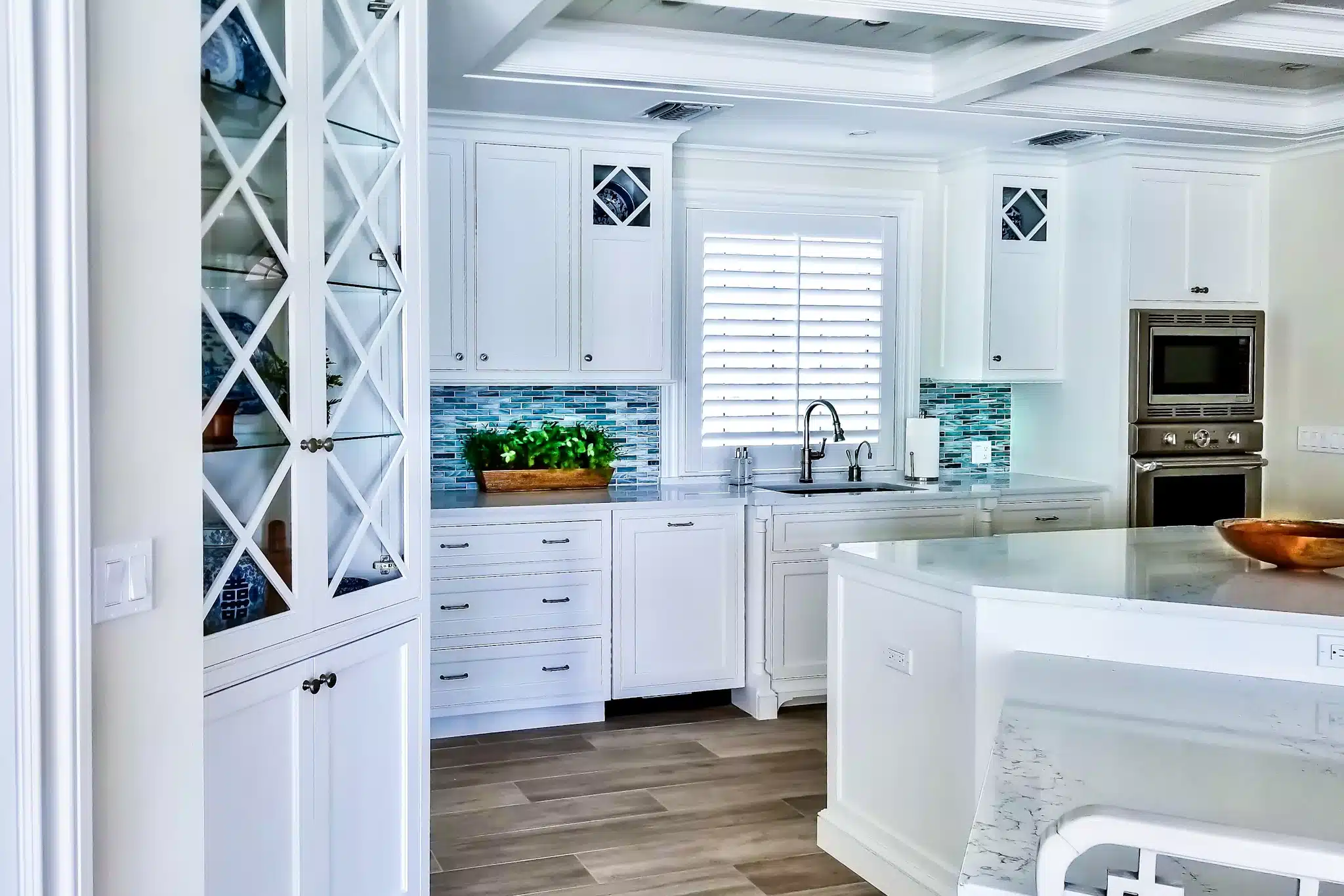 White kitchen with white cabinets Melbourne Fl