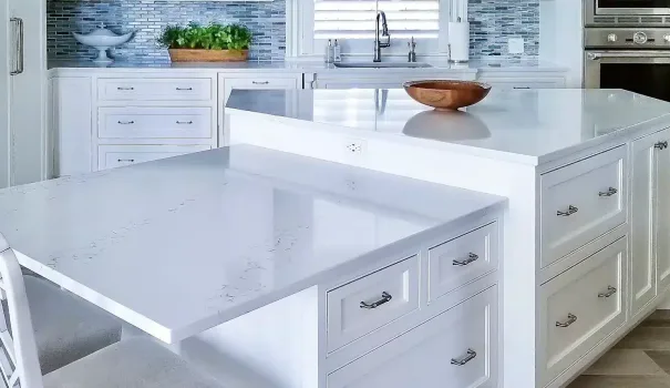 White-pearl-kitchen-table-with-cabinet-Vero-Beach-Fl